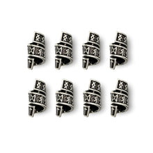 Load image into Gallery viewer, Rune Beard Rings - (Silver - 8)
