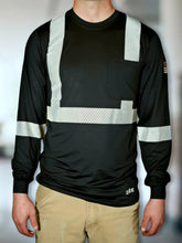 Load image into Gallery viewer, Non FR Hi-Vis Long Sleeve Shirt - Black
