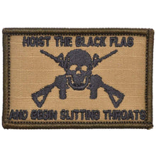 Load image into Gallery viewer, Hoist The Black Flag and Begin Slitting Throats Jolly Roger - 2x3 Patch
