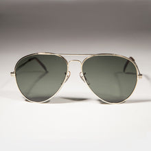 Load image into Gallery viewer, Gold Aviator Sunglass with Glass Lens Metal Frame - Iceman

