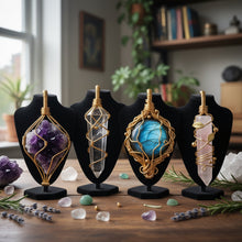 Load image into Gallery viewer, Gold Plated Non Tarnishing Wire Wrapped Custom Necklace
