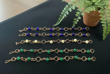 Load image into Gallery viewer, Copper 8mm or 12mm crystal bracelet
