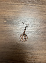 Load image into Gallery viewer, Copper Wire Wrapped Hoop Earring
