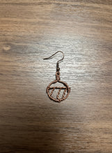 Load image into Gallery viewer, Copper Wire Wrapped Hoop Earring
