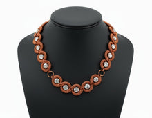 Load image into Gallery viewer, Copper Wire Wrapped Moissanite Tennis chain Design #3
