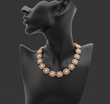 Load image into Gallery viewer, Copper Wire Wrapped Moissanite Tennis Chain Necklace
