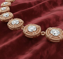 Load image into Gallery viewer, Copper Wire Wrapped Moissanite Tennis Chain Design #2
