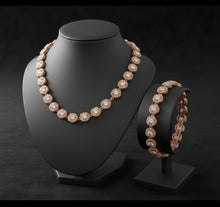 Load image into Gallery viewer, Copper Wire Wrapped Moissanite Tennis Chain Design #2
