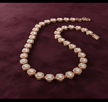 Load image into Gallery viewer, Copper Wire Wrapped Moissanite Tennis Chain Design #2
