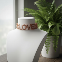 Load image into Gallery viewer, Custom Copper Wire Wrapped Love Choker
