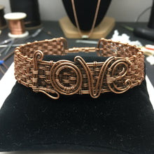 Load image into Gallery viewer, Custom copper wire wrapped love choker inspired by Lizzy Jeff
