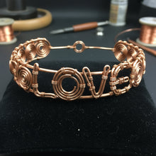 Load image into Gallery viewer, Copper wire wrapped love choker Inspired By Lizzy Jeff
