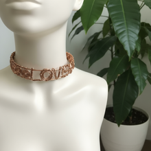 Load image into Gallery viewer, Copper wire wrapped love choker Inspired By Lizzy Jeff
