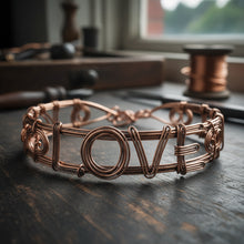 Load image into Gallery viewer, Copper Wire Wrapped Love Choker
