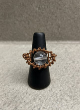 Load image into Gallery viewer, Custom copper wire wrapped eye ring design # 1
