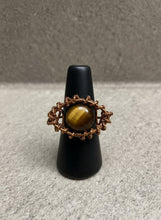 Load image into Gallery viewer, Custom copper wire wrapped eye ring design # 1
