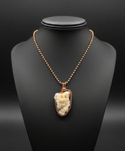 Load image into Gallery viewer, *Rare*Chalcedony Copper Wire Wrapped Necklace W/Ball Chain
