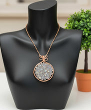 Load image into Gallery viewer, Custom iamevibez Titanium Coated Pyrite Necklace
