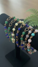 Load image into Gallery viewer, Copper 8mm or 12mm crystal bracelet
