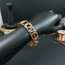 Load image into Gallery viewer, Copper Wire Wrapped Love Bracelet
