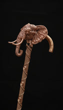 Load image into Gallery viewer, Custom Copper Wire Wrapped Elephant Cane

