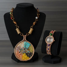 Load image into Gallery viewer, Custom Name Chakra Necklace And Watch Set
