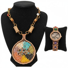 Load image into Gallery viewer, Custom Name Chakra Necklace And Watch Set
