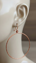 Load image into Gallery viewer, Custom .999 Copper Medium Hoop Earrings
