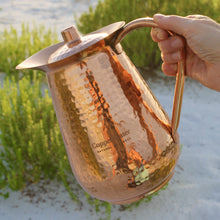 Load image into Gallery viewer, Handmade Pure Copper Ayurvedic Water Pitcher
