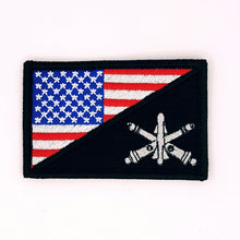 Load image into Gallery viewer, Army Air Defense Artillery Branch - USA Flag - 2.25x3.5 Patch
