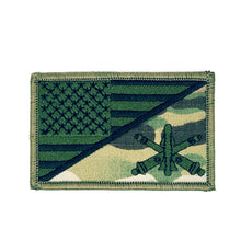 Load image into Gallery viewer, Army Air Defense Artillery Branch - USA Flag - 2.25x3.5 Patch
