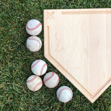 Load image into Gallery viewer, Full Size (17&quot; x 17&quot;) Home Plate Cutting Board With Trough
