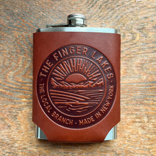 Load image into Gallery viewer, Leather Wrapped Flask
