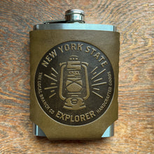 Load image into Gallery viewer, Leather Wrapped Flask
