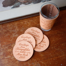 Load image into Gallery viewer, Leather Coasters - USA Made
