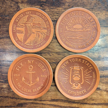 Load image into Gallery viewer, Leather Coasters - USA Made

