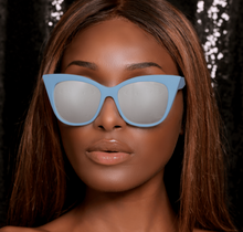 Load image into Gallery viewer, Venice Cateye - Blue - Silver
