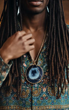 Load image into Gallery viewer, iamevibez &amp; Yvng Gahd Agate Slice Pyramid Necklace
