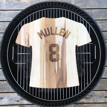 Load image into Gallery viewer, Personalized Jersey Style Cutting Board | Add Your Name &amp; Number | Add a Special Message | Add a Custom Logo
