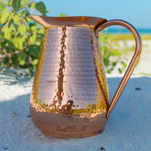 Handmade Pure Copper Ayurvedic Water Pitcher