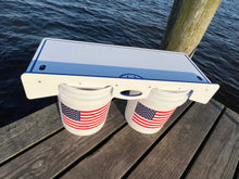 Load image into Gallery viewer, Made in the USA | Premium Double Bucket 33" Raised Fillet Table Cutting Board
