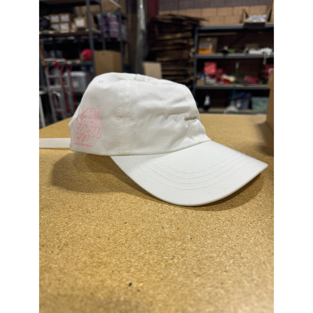 Anti Social Social White/Pink Cap