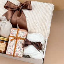 Load image into Gallery viewer, Custom Gift Boxes for Women – Cozy Blanket &amp; Soy Candle Set

