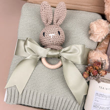 Load image into Gallery viewer, Curated Gift Boxes for New Moms – Bunny Rattle &amp; Nursery Set
