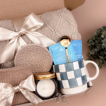 Load image into Gallery viewer, Self Care Gift Baskets for Her – Plush Blanket &amp; Candle Set
