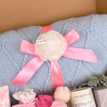 Load image into Gallery viewer, Self Care Gift Boxes for Women – Cozy Blanket &amp; Tea Kit
