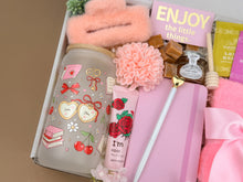 Load image into Gallery viewer, Curated Gift Boxes for Her – Pink Tea &amp; Tumbler Relaxation Set

