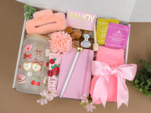 Load image into Gallery viewer, Curated Gift Boxes for Her – Pink Tea &amp; Tumbler Relaxation Set
