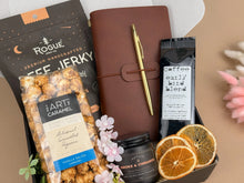 Load image into Gallery viewer, Gifts for Him – Premium Leather Journal &amp; Coffee Discovery Set
