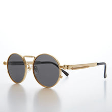 Load image into Gallery viewer, Round Gold Metal Goth Steampunk Sunglass - Ivan 4
